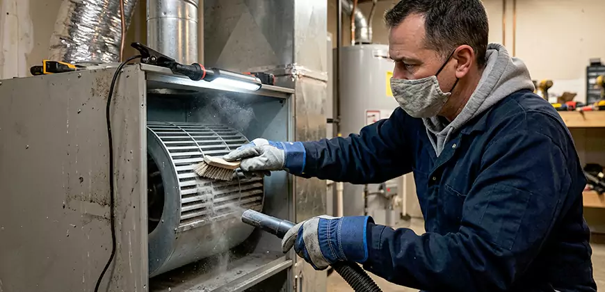HVAC Blower Compartment Cleaning in Boston