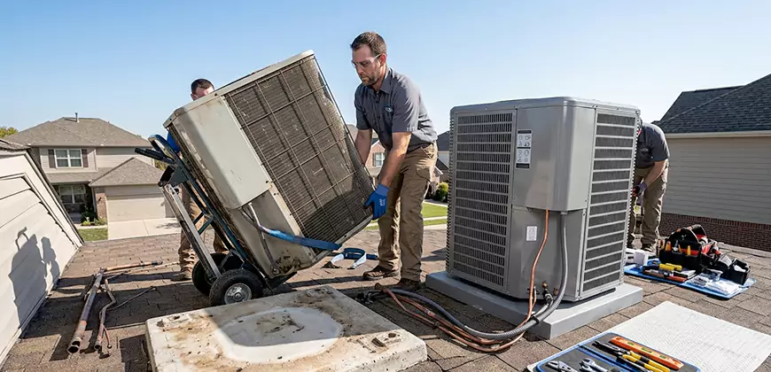 Emergency Air Conditioning Unit Swap in Boston